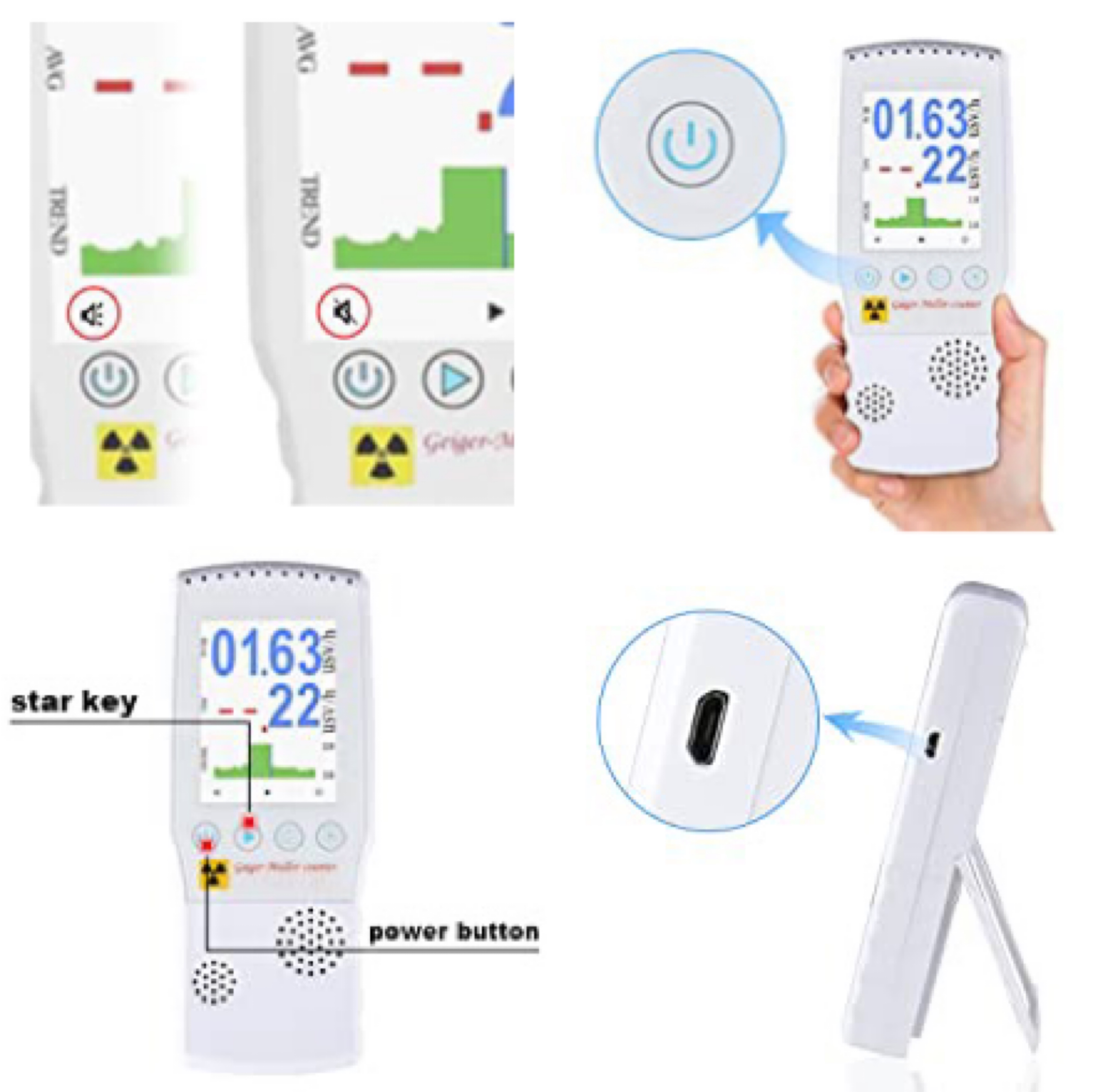 Geiger Counter Detector JF-C9